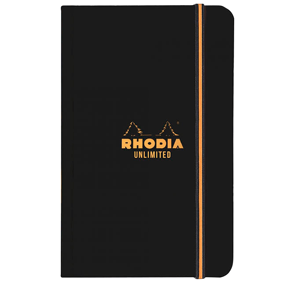 Bloco Rhodia Unlimited 9x14cm Capa Preta